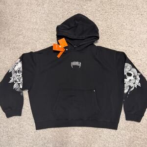 Men's YoungLA 5125-THE DAWN COLLECTION-HOODIE, XL, NWT, BlackWash